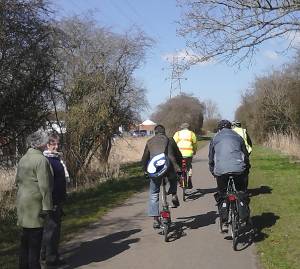 NCN1 approaching A1078 EBWay